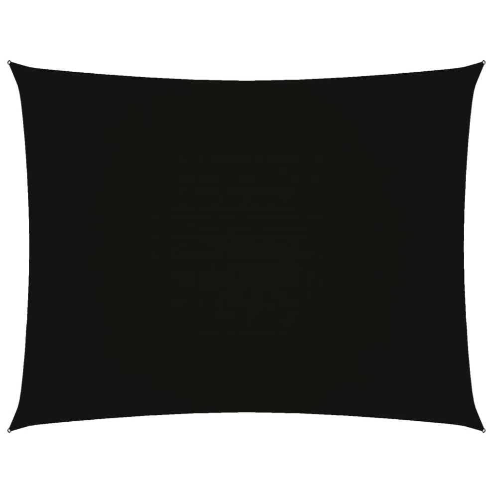 Vidaxl Sunshade Sail Oxford Fabric Rectangular 3X4.5 M Black Sunscreen Patio