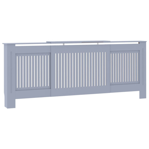 VidaXL vidaXL MDF Heizkörperverkleidung Grau 205 cm