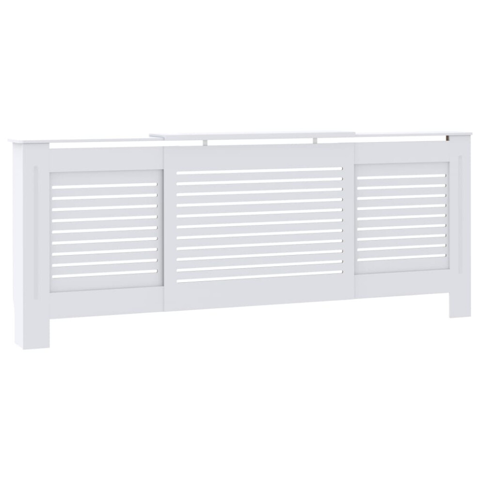 Vidaxl Mdf Radiator Cover Heater Shelf Heating Cabinet Indoor Furniture White