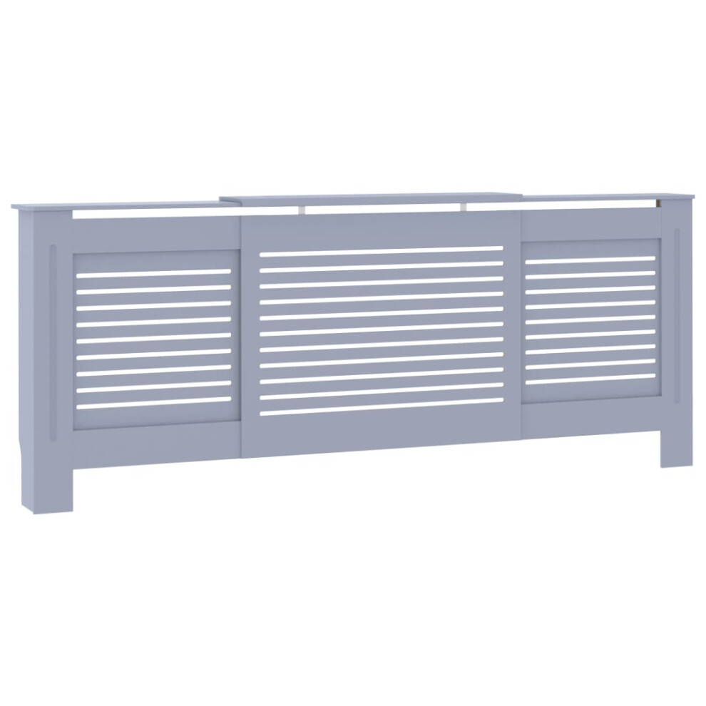 Vidaxl Mdf Radiator Cover Grey Heater Shelf Heating Cabinet Indoor Furniture 8720286154984