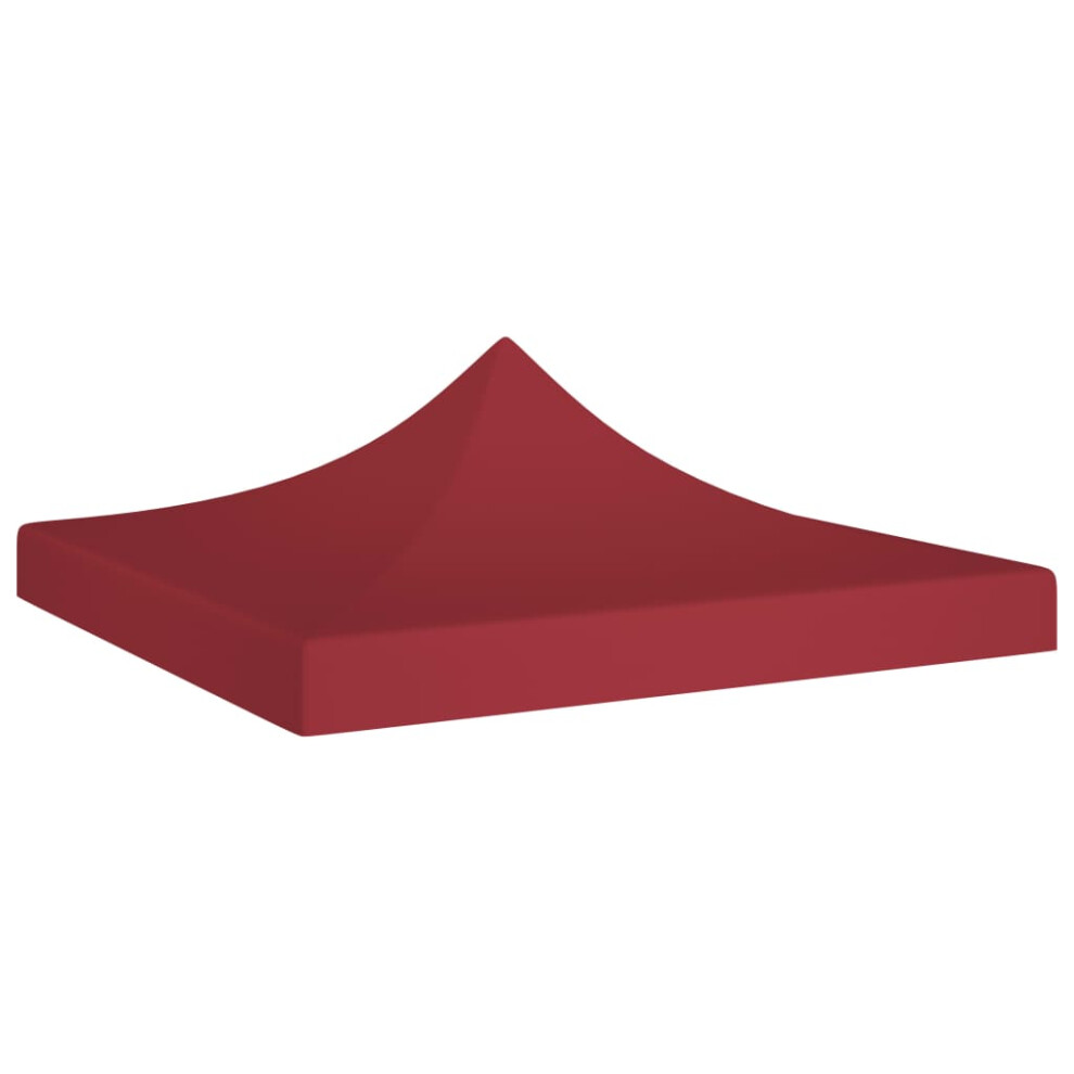 vidaXL Party Tent Roof Burgundy 270 g/mÂ² Replacement Canopy Gazebo Top Cover