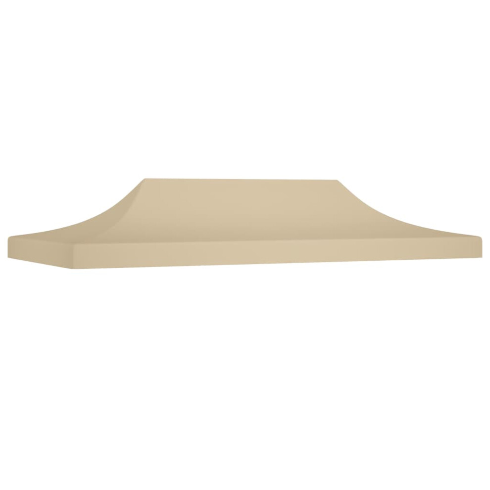 vidaXL Party Tent Roof 6x3 m Beige 270 g/m² Replacement Canopy Gazebo Cover