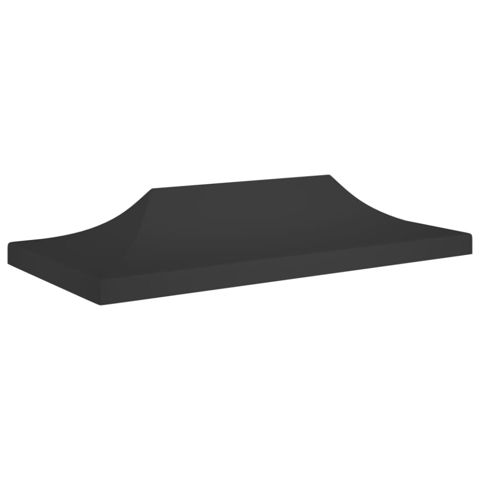 vidaXL Party Tent Roof 6x3 m Black 270 g/m² Replacement Canopy Gazebo Cover