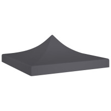 vidaXL Party Tent Roof 2x2 m Anthracite 270 g/m² Replacement Gazebo Cover