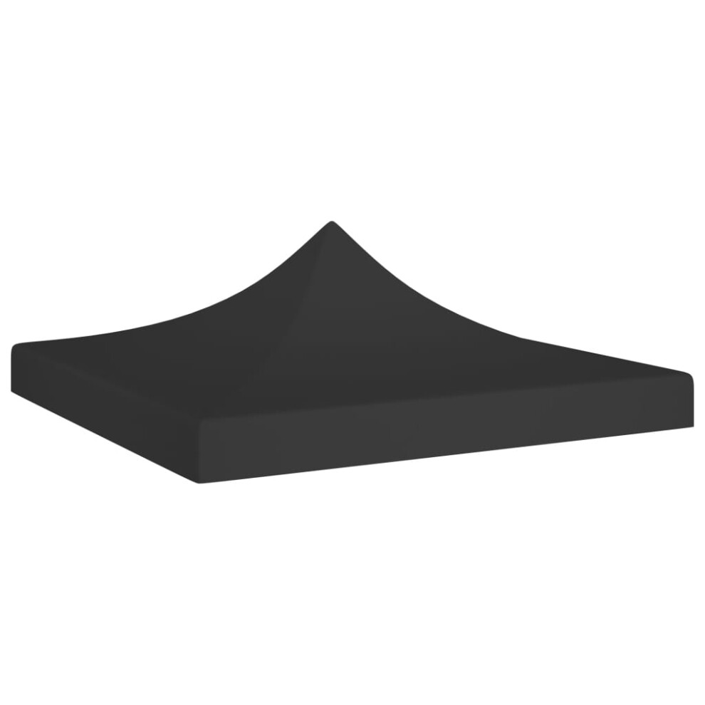 vidaXL Party Tent Roof 2x2 m Black 270 g/m² Replacement Canopy Gazebo Cover