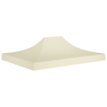 vidaXL Party Tent Roof 4.5x3 m Cream 270 g/m² Replacement Canopy Gazebo Cover