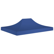 vidaXL Party Tent Roof 4.5x3 m Blue 270 g/m² Replacement Canopy Gazebo Cover