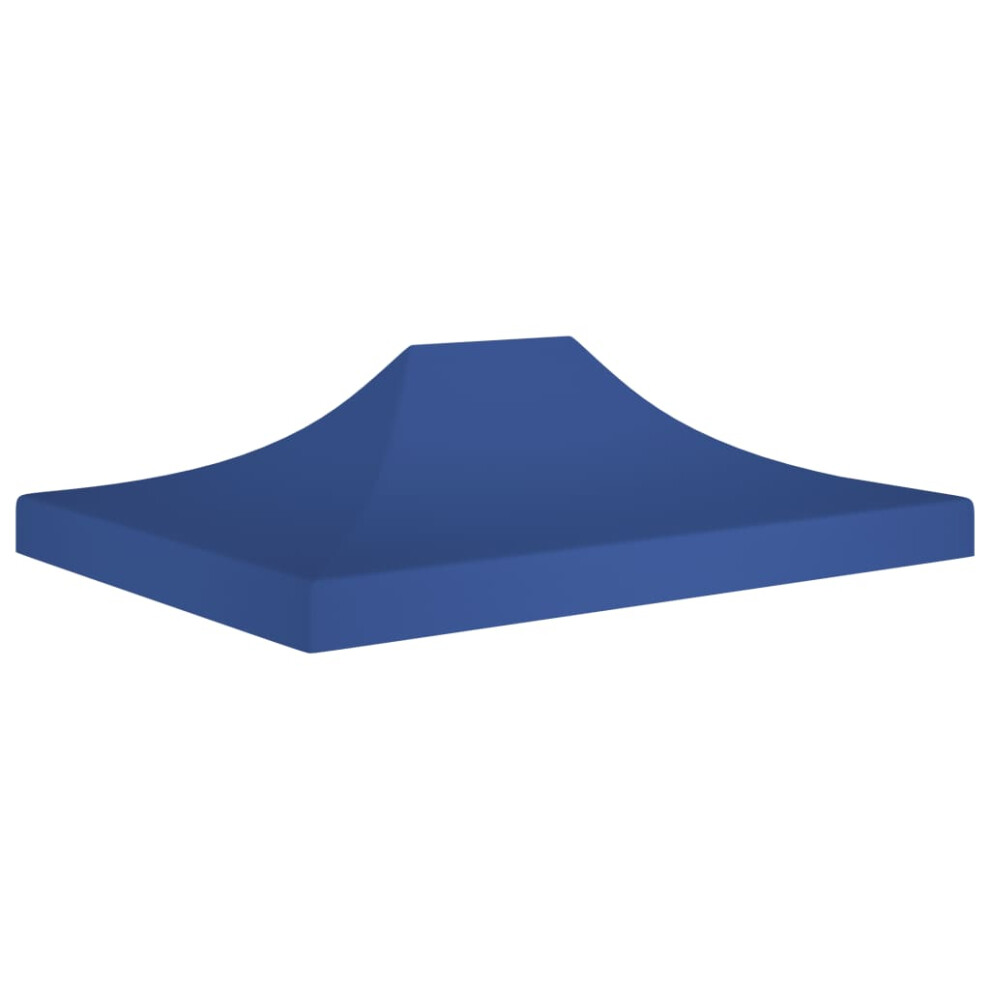 Vidaxl Party Tent Roof 4.5X3 M 270 G/M² Replacement Canopy Gazebo Cover Blue