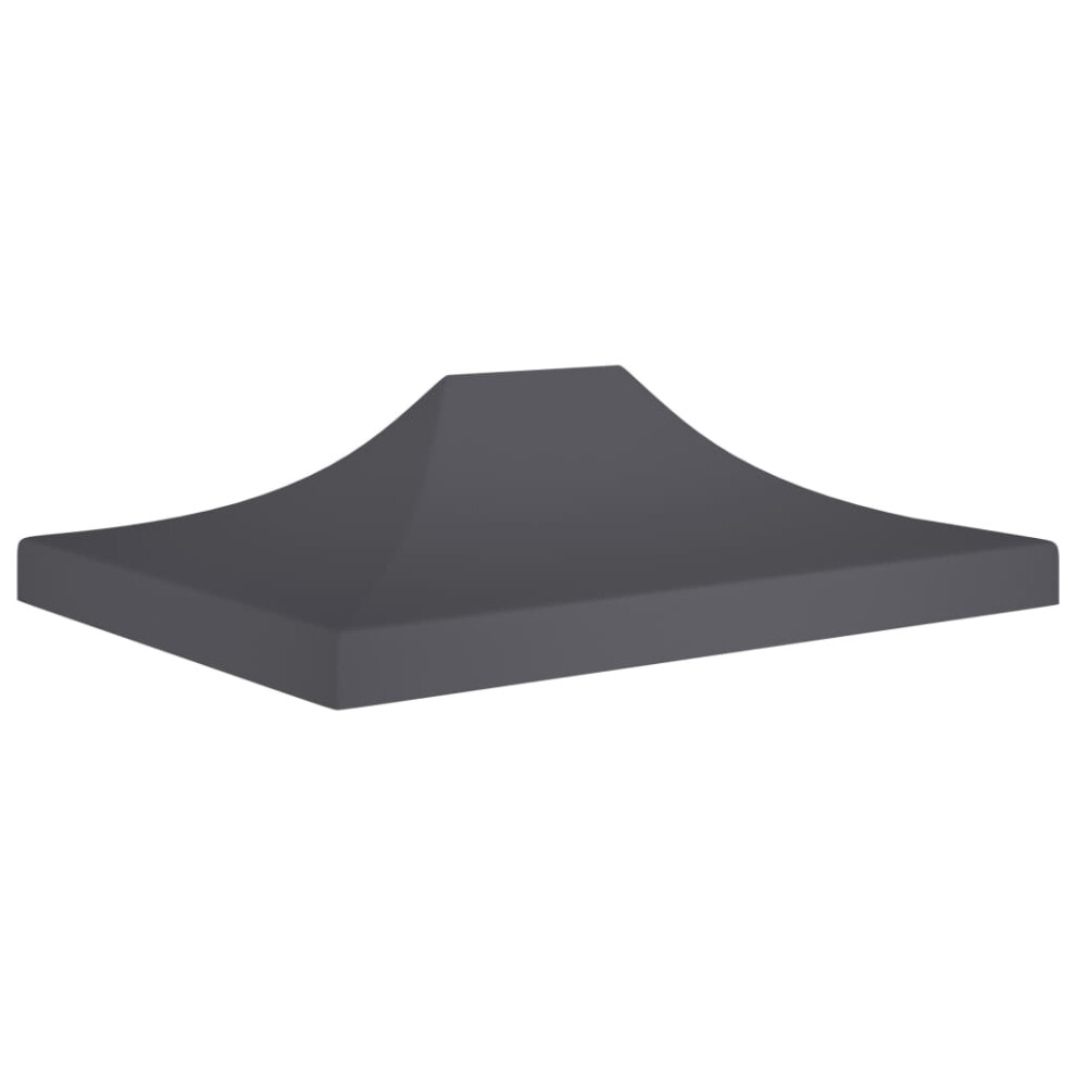 vidaXL Party Tent Roof 4.5x3 m Anthracite 270 g/m² Replacement Canopy Cover