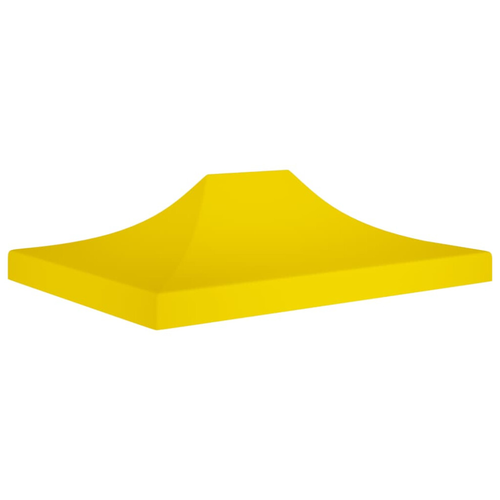 vidaXL Party Tent Roof 4x3 m Yellow 270 g/mÂ² Replacement Canopy Gazebo Cover