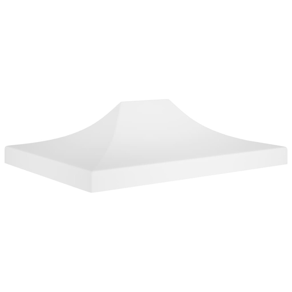 Vidaxl Party Tent Roof 4.5X3 M 270 G/M² Replacement Canopy Gazebo Cover White