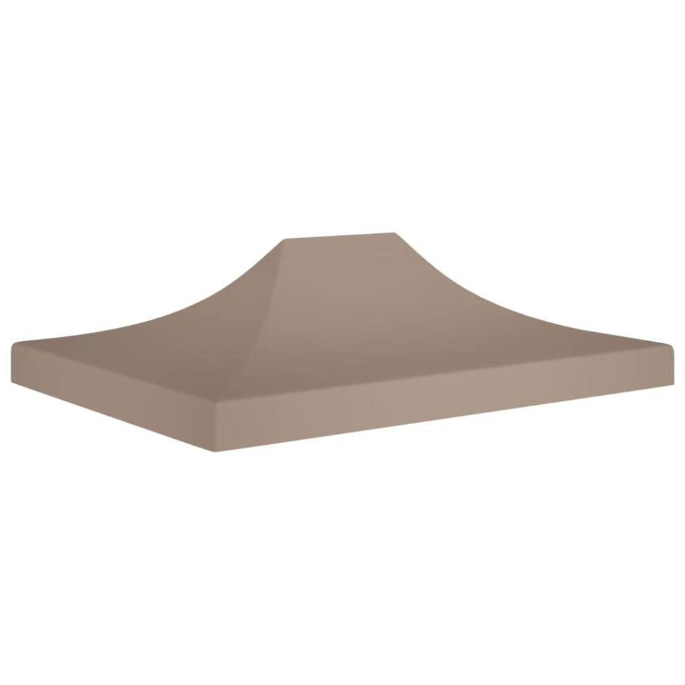 vidaXL Party Tent Roof 4.5x3 m Taupe 270 g/mÂ² Replacement Canopy Gazebo Cover