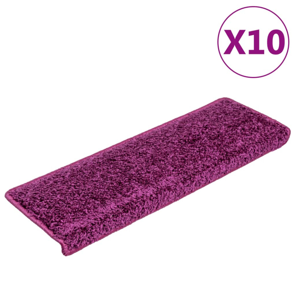 (violet, 10) vidaXL Carpet Stair Treads Decorative Stair Step Protector Rug Stair Mats