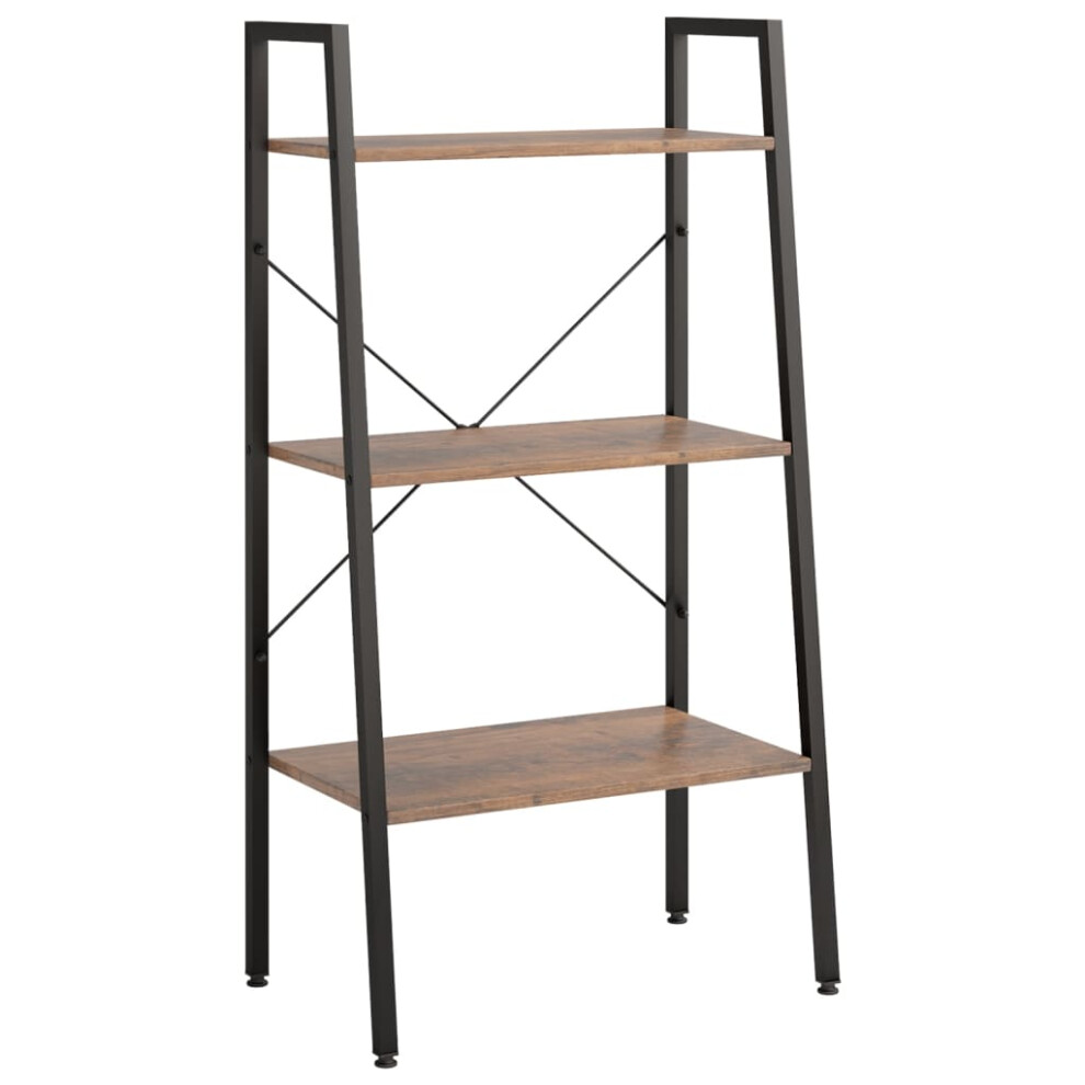 (dark brown, 56 x 35 x 108 cm) vidaXL Standing Shelf Storage Organiser Shelf Rack Ladder Shelf Bookshelf