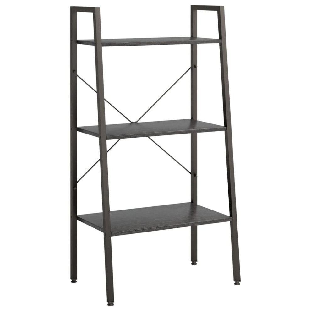 (black, 56 x 35 x 108 cm) vidaXL Standing Shelf Storage Organiser Shelf Rack Ladder Shelf Bookshelf