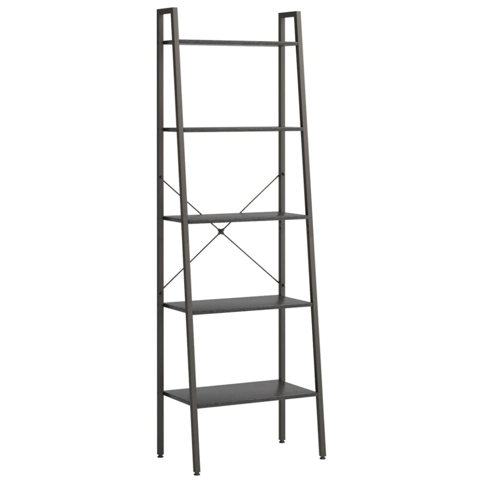 (black, 56 x 35 x 174 cm) vidaXL Standing Shelf Storage Organiser Shelf Rack Ladder Shelf Bookshelf