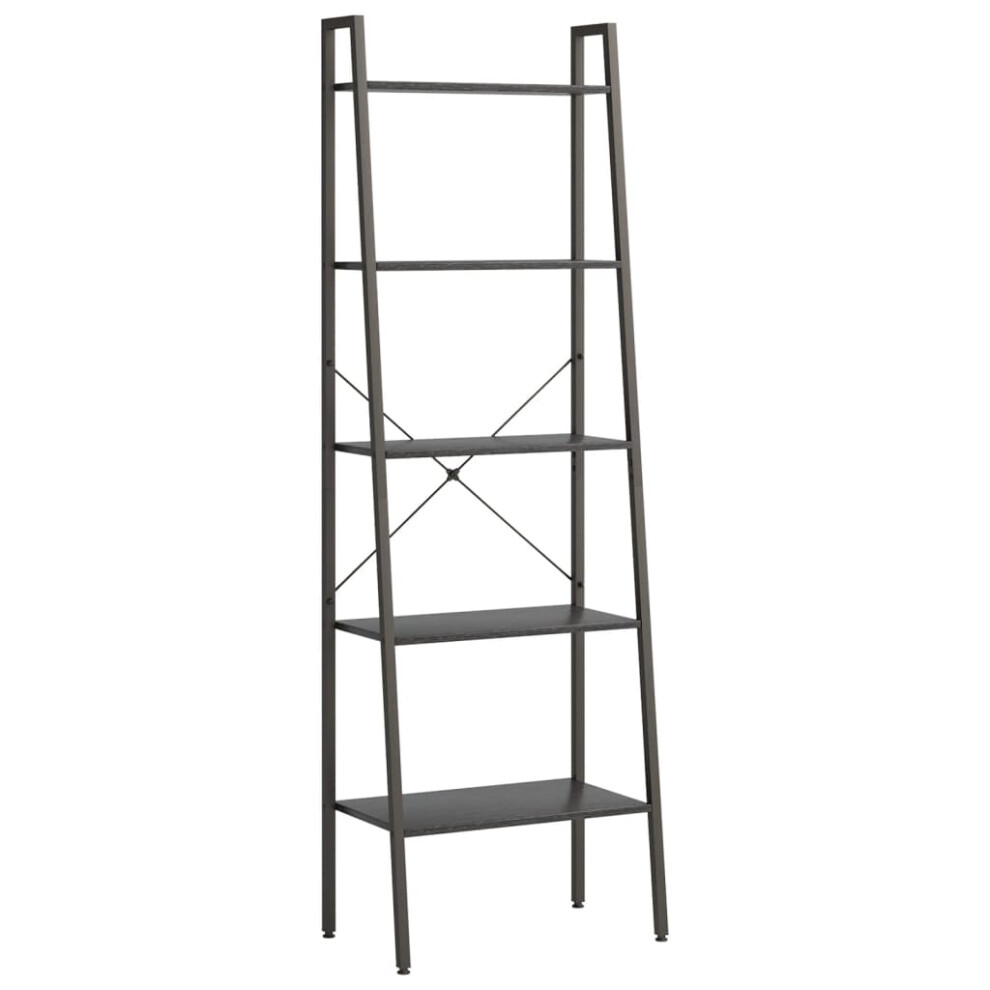 Vidaxl (Black, 56 X 35 X 174 Cm) Standing Shelf Storage Organiser Shelf Rack Ladder Shelf Bookshelf