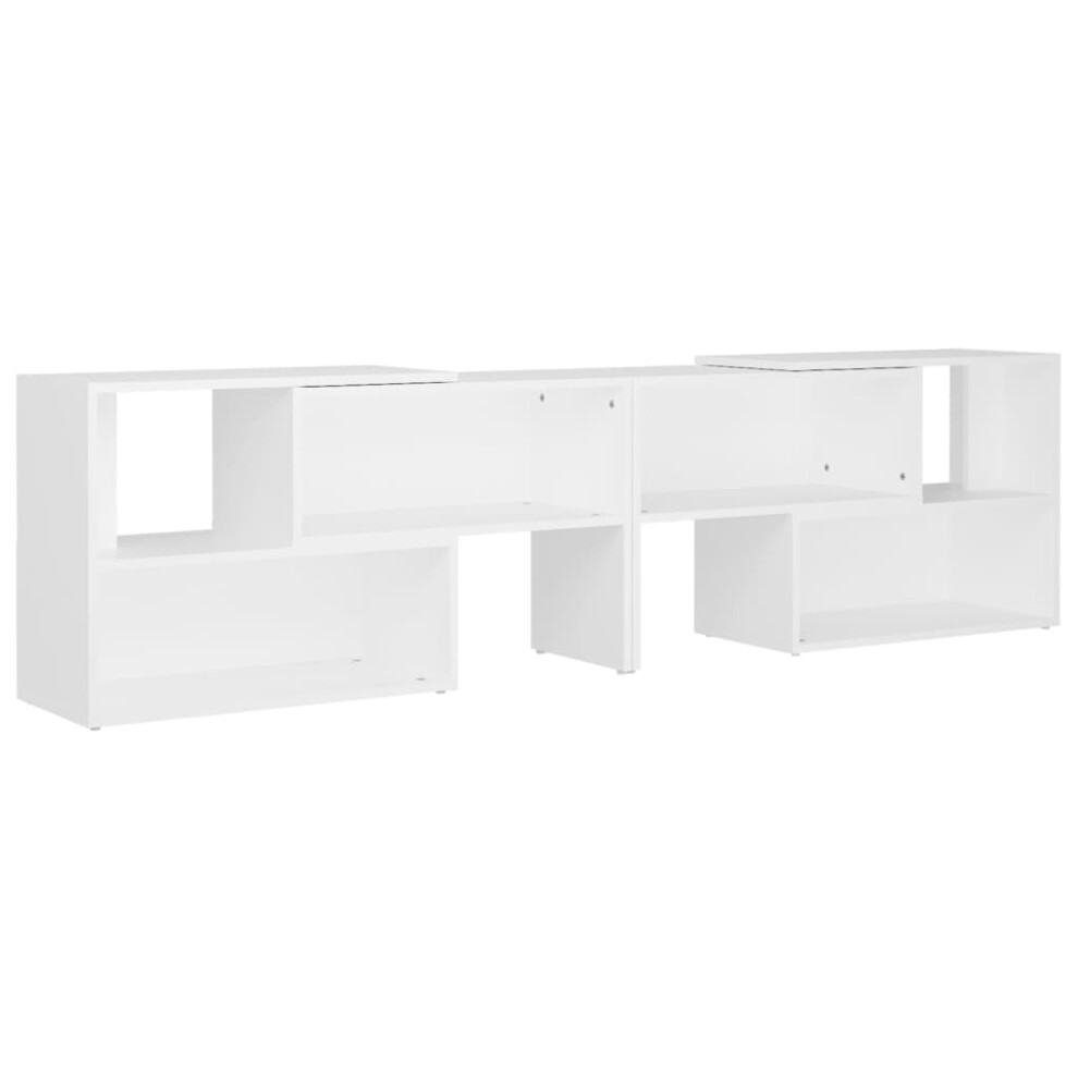 vidaXL TV Cabinet White Engineered Wood Home Sideboard Plasma Stereo Cabinet