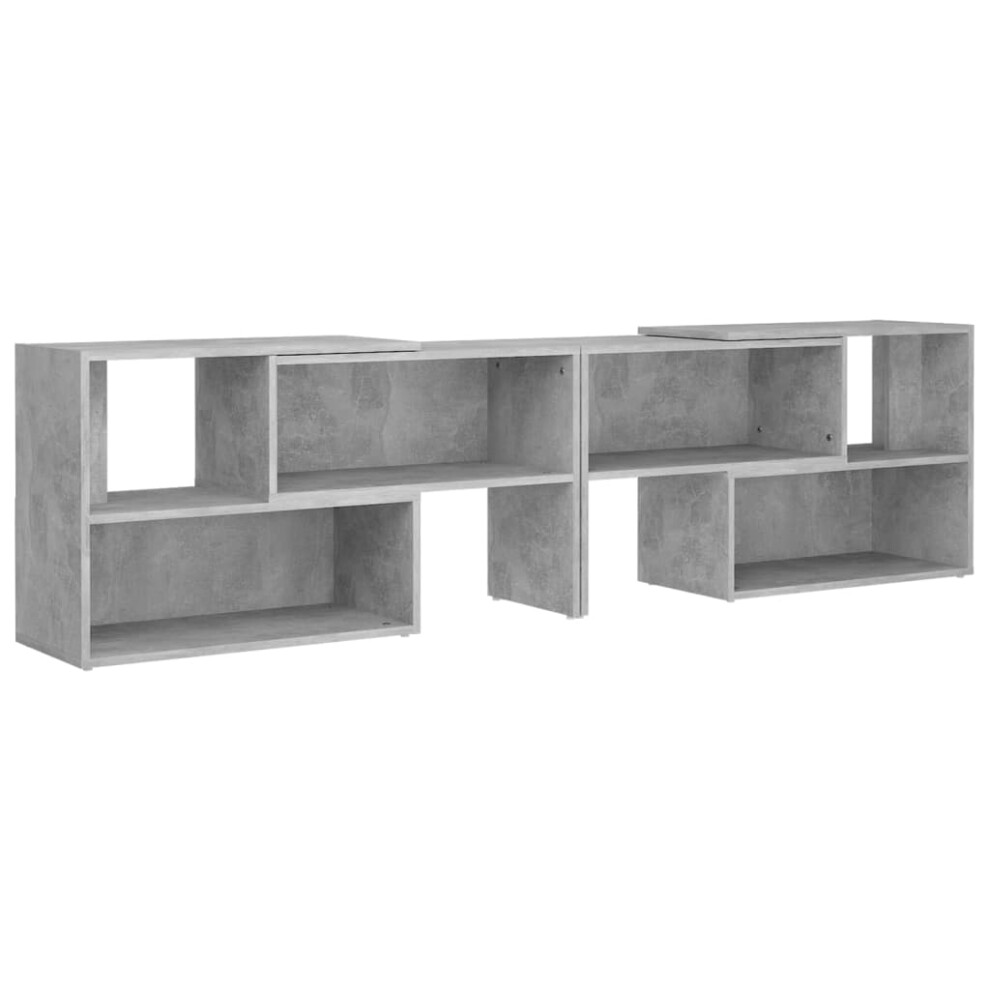 vidaXL TV Cabinet Concrete Grey Engineered Wood Home Sideboard Plasma Cabinet