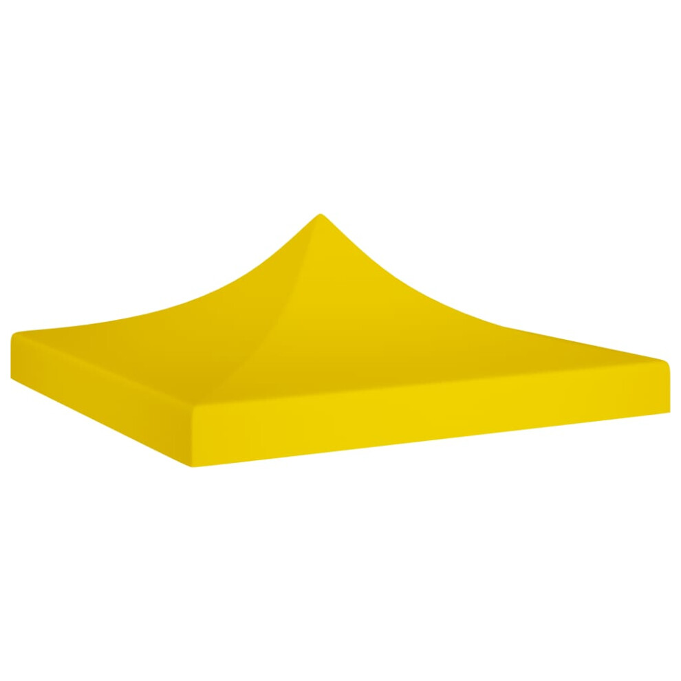 vidaXL Party Tent Roof Yellow 270 g/m² Replacement Canopy Gazebo Top Cover
