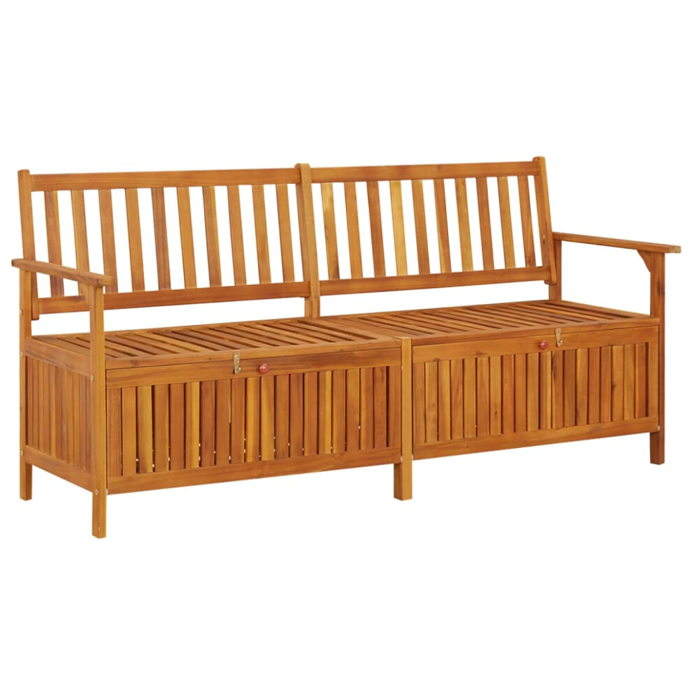 (brown, 170 x 63 x 84 cm) vidaXL Storage Bench Outdoor Bench Seat Garden Bench Box Solid Wood Acacia