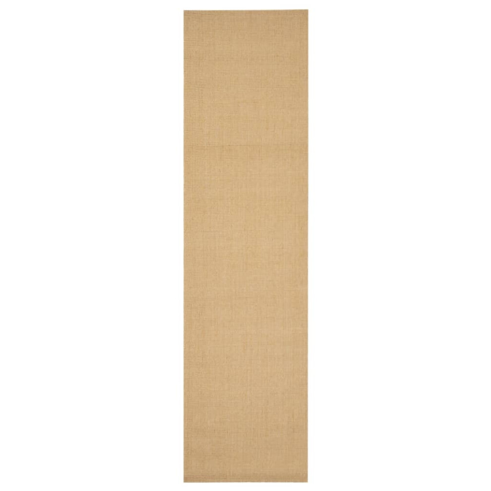 (66 x 250 cm) vidaXL Rug Home Indoor Area Rug Floor Mat Floor Carpet Runner Natural Sisal