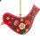 (Red) Kashmiri Bird Wooden Decoration - Assorted 1