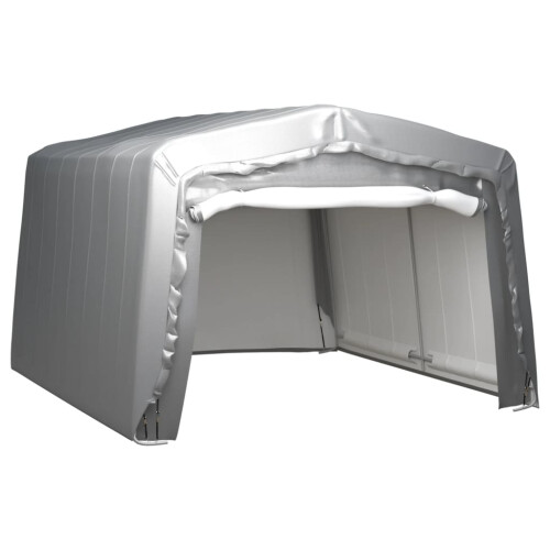 VidaXL vidaXL Lagerzelt 370x370 cm Stahl Grau