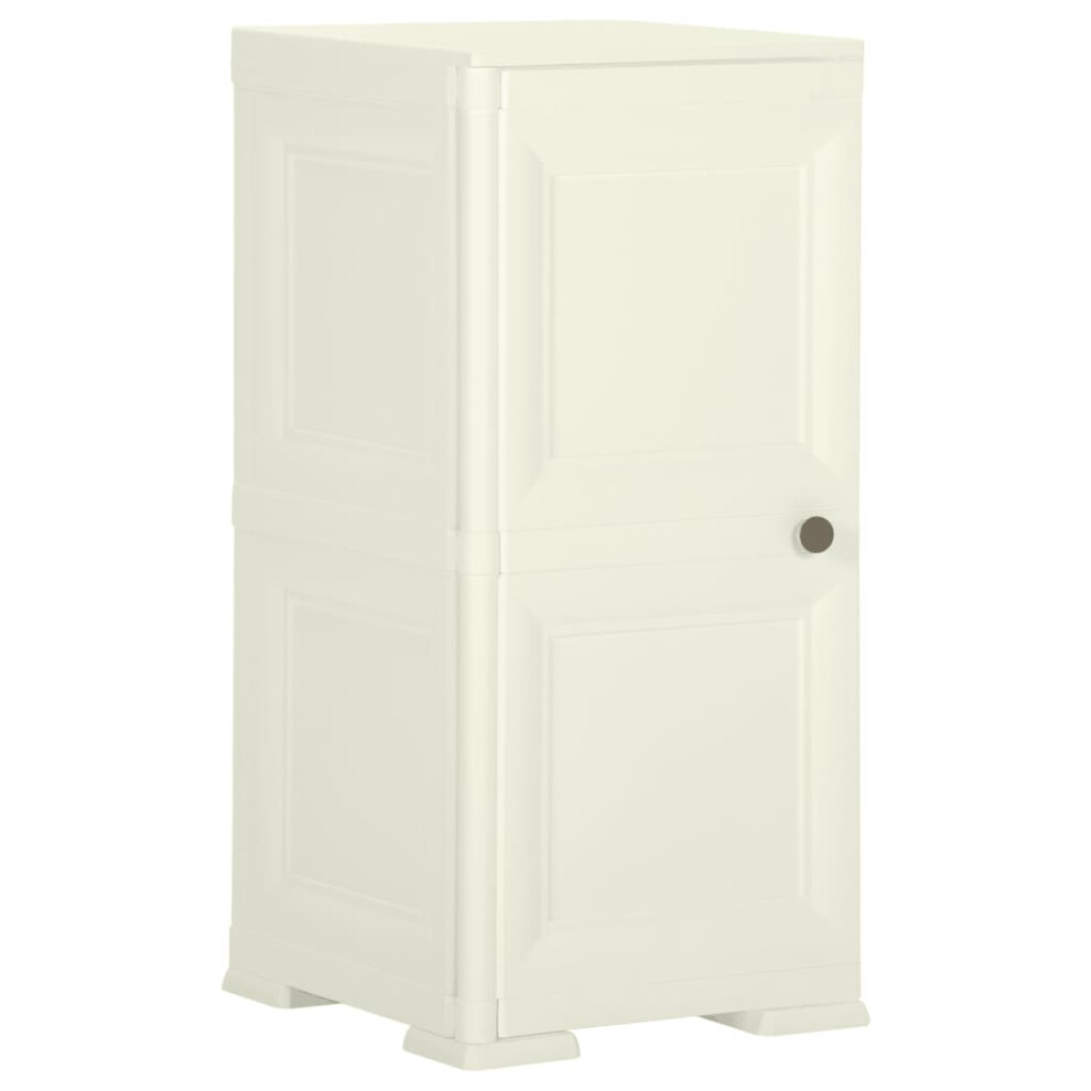 (cream, 40 x 43 x 85.5 cm) vidaXL Plastic Cabinet Storage Cupboard Utility Storage Cabinet Wood Design