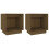 VidaXL (honey brown, 2) vidaXL 1/2x Solid Wood Pine Bedside Cabinet Storage Side Table Multi Colours 1