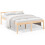 VidaXL (brown, 4ft small double) vidaXL Bed Frame Bedroom Bed Base Matress Foundation Bedstead Solid Wood Pine 1