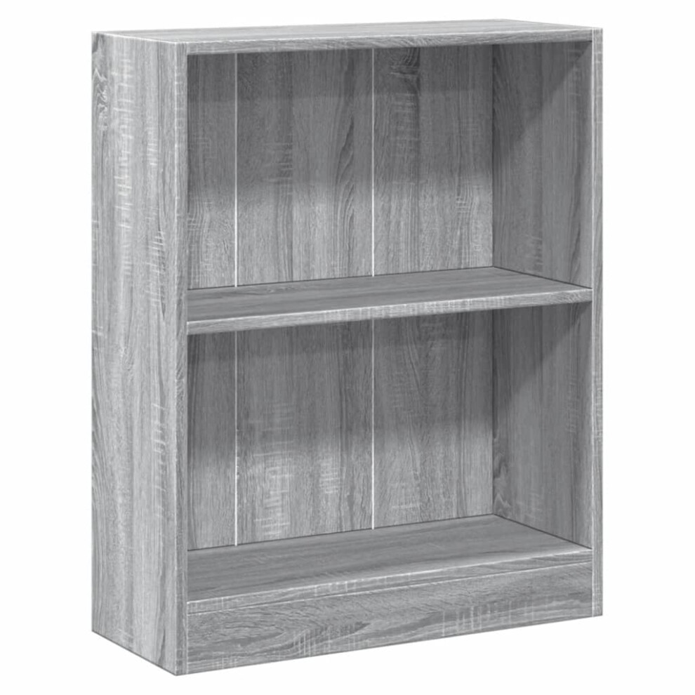 (grey sonoma, 60 x 24 x 74.5 cm) vidaXL Book Cabinet Chipboard Bookshelf Bookcase Multi Colours Multi Sizes