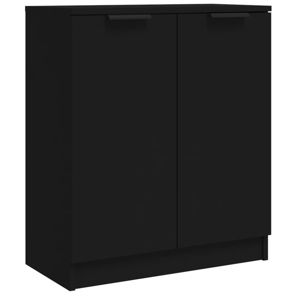 (black) vidaXL Sideboard Engineered Wood Cupboard Indoor Storage Cabinet Multi Colours