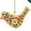 (Beige) Kashmiri Bird Wooden Decoration - Assorted 1