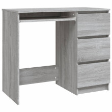 (grey sonoma) vidaXL Desk Engineered Wood Computer Study Table Workstation Multi Colours