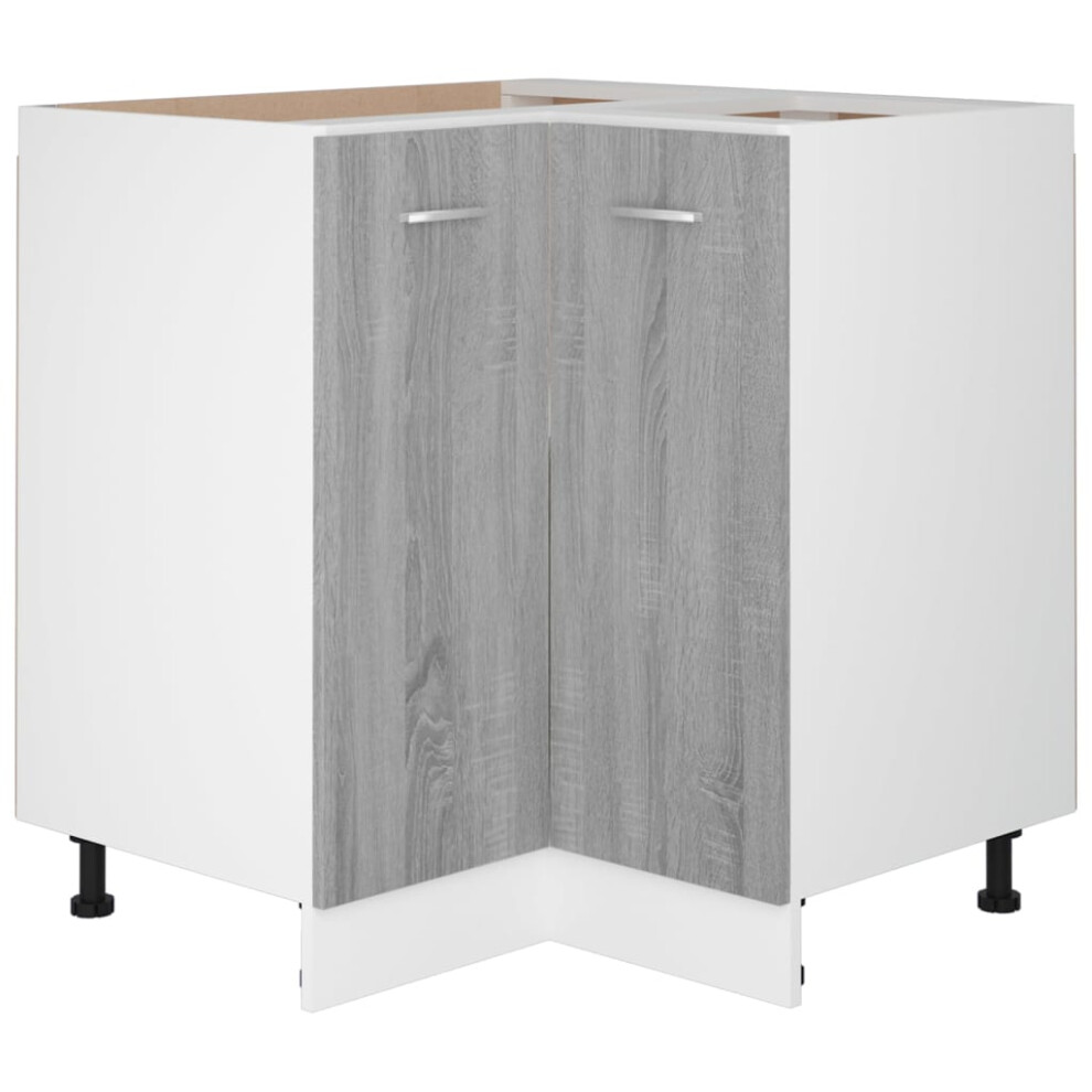 Vidaxl ( Sonoma) Kitchen Cabinet Home Storage Shelf Organiser Cupboard Engineered Wood Grey