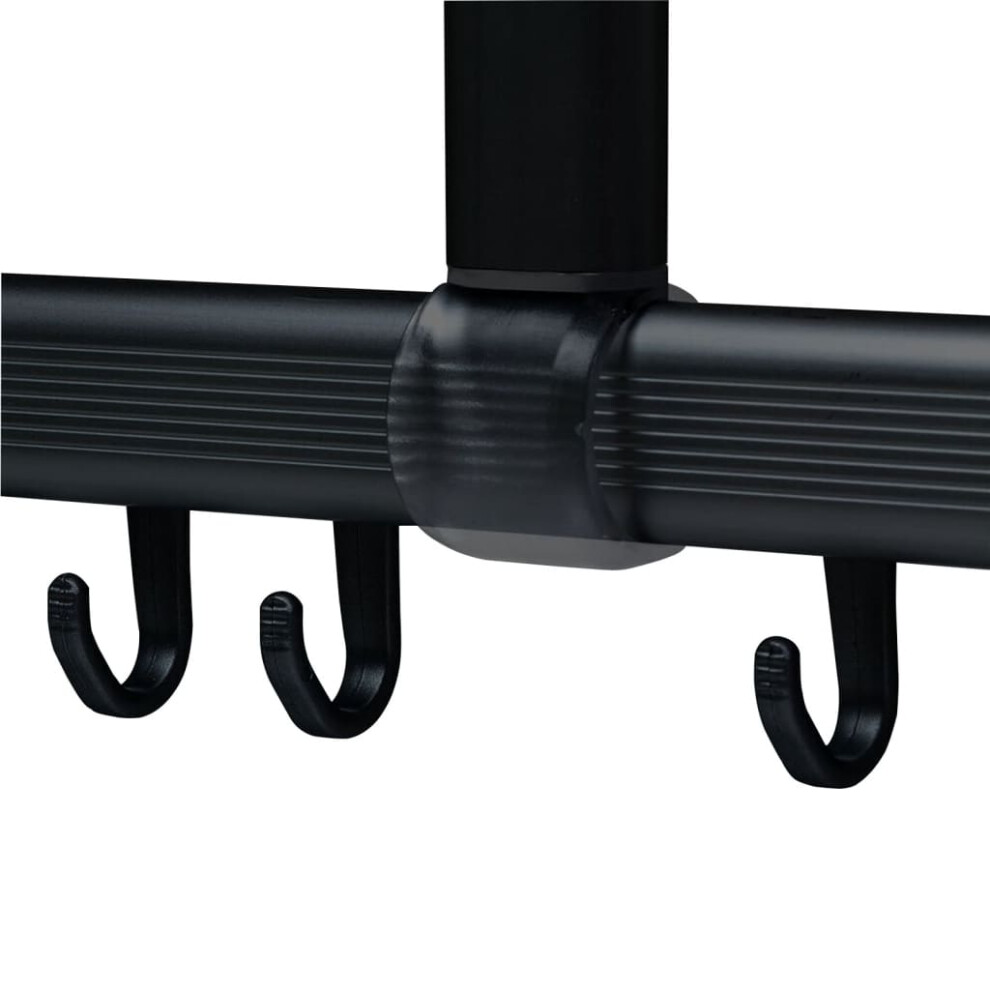 Sealskin Shower Curtain Rail Set Curtain Pole Curtain Rod Easy-Roll Black