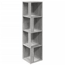 (Grey sonoma, 33 x 33 x 132 cm (W x D x H)) vidaXL Corner Cabinet Rack Standing Shelf Storage Cabinet Engineered Wood