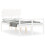 VidaXL (white, 135 x 190 cm) vidaXL Bed Frame with Headboard Home Bedstead Bed Base 160x200 cm Solid Wood 1