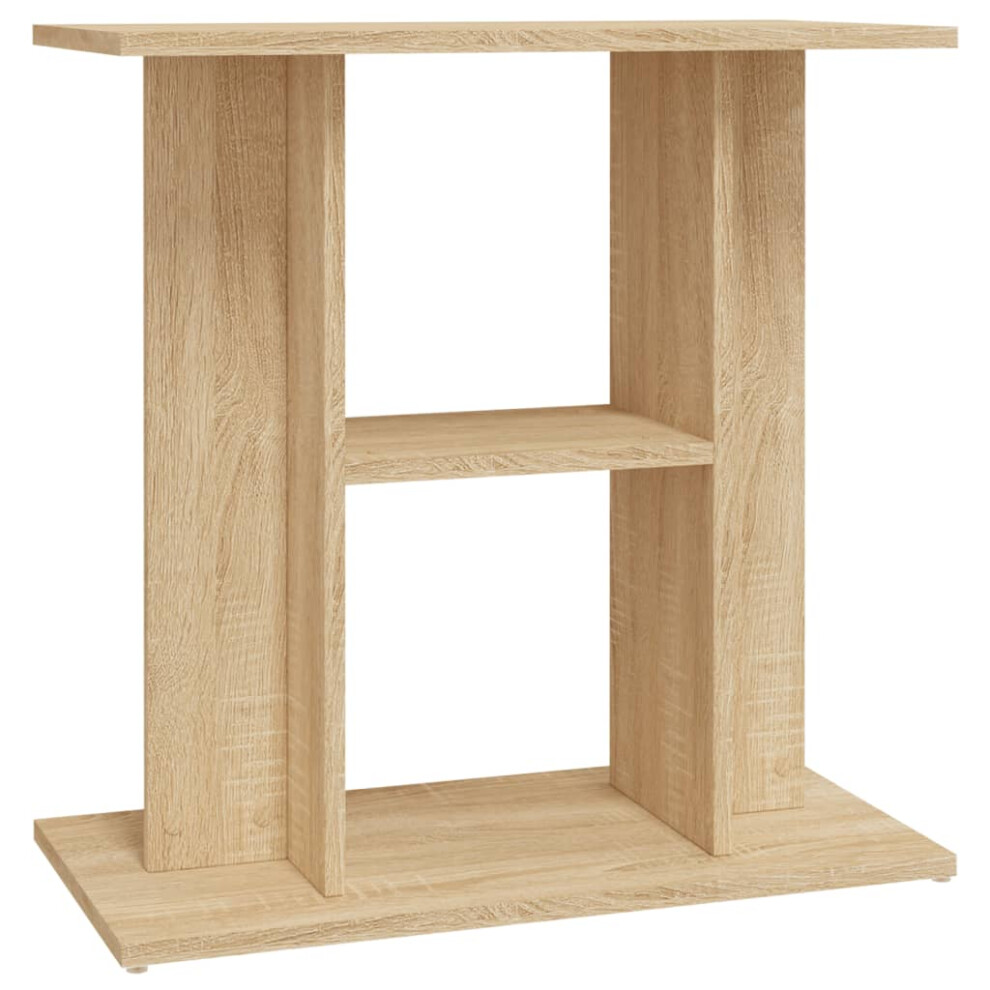 Vidaxl (Sonoma Oak, 60 X 30 X 60 Cm) Aquarium Stand Fish Tank Stand Cabinet Aquarium Base Engineered Wood