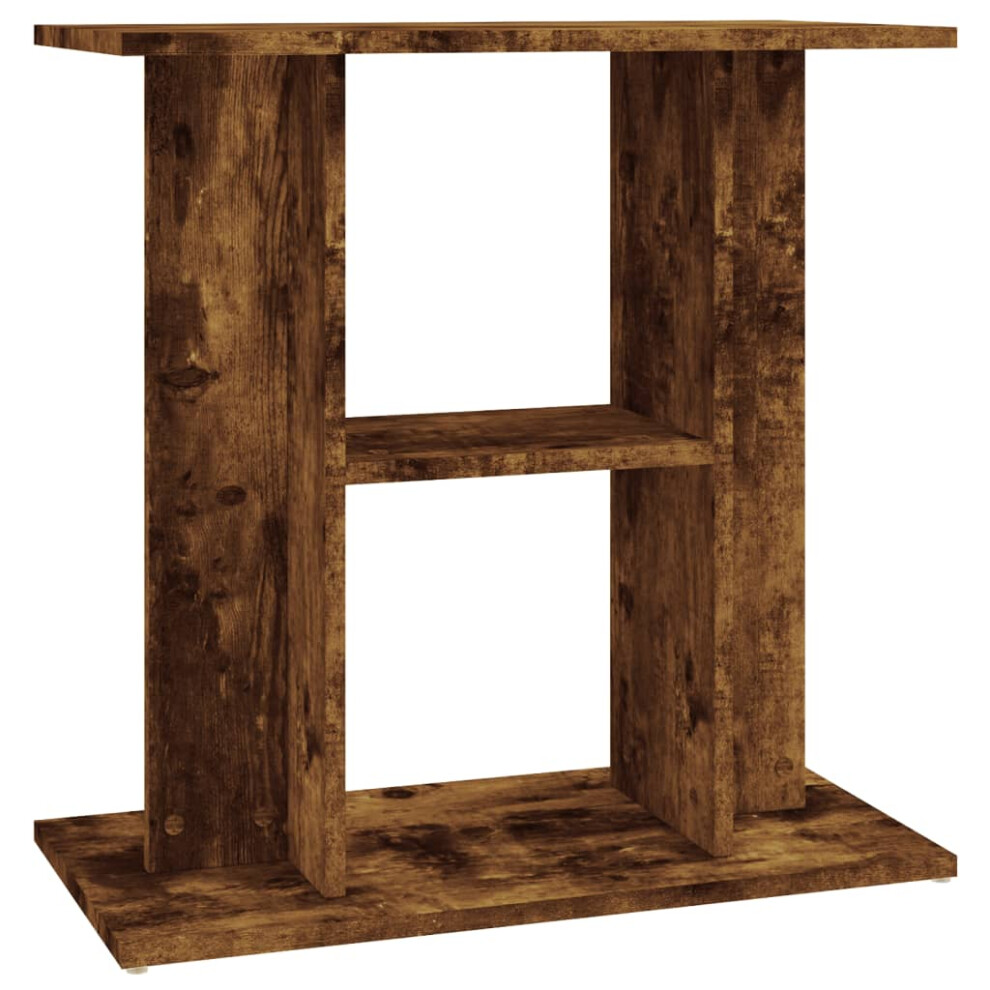 (smoked oak, 60 x 30 x 60 cm) vidaXL Aquarium Stand Fish Tank Stand Aquarium Base Sonoma Oak Engineered Wood