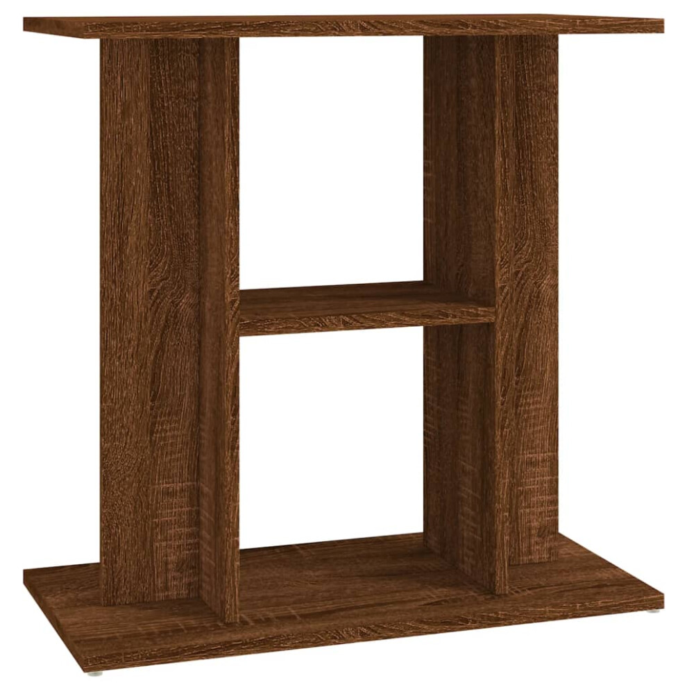 (brown oak, 60 x 30 x 60 cm) vidaXL Aquarium Stand Fish Tank Stand Aquarium Base Sonoma Oak Engineered Wood