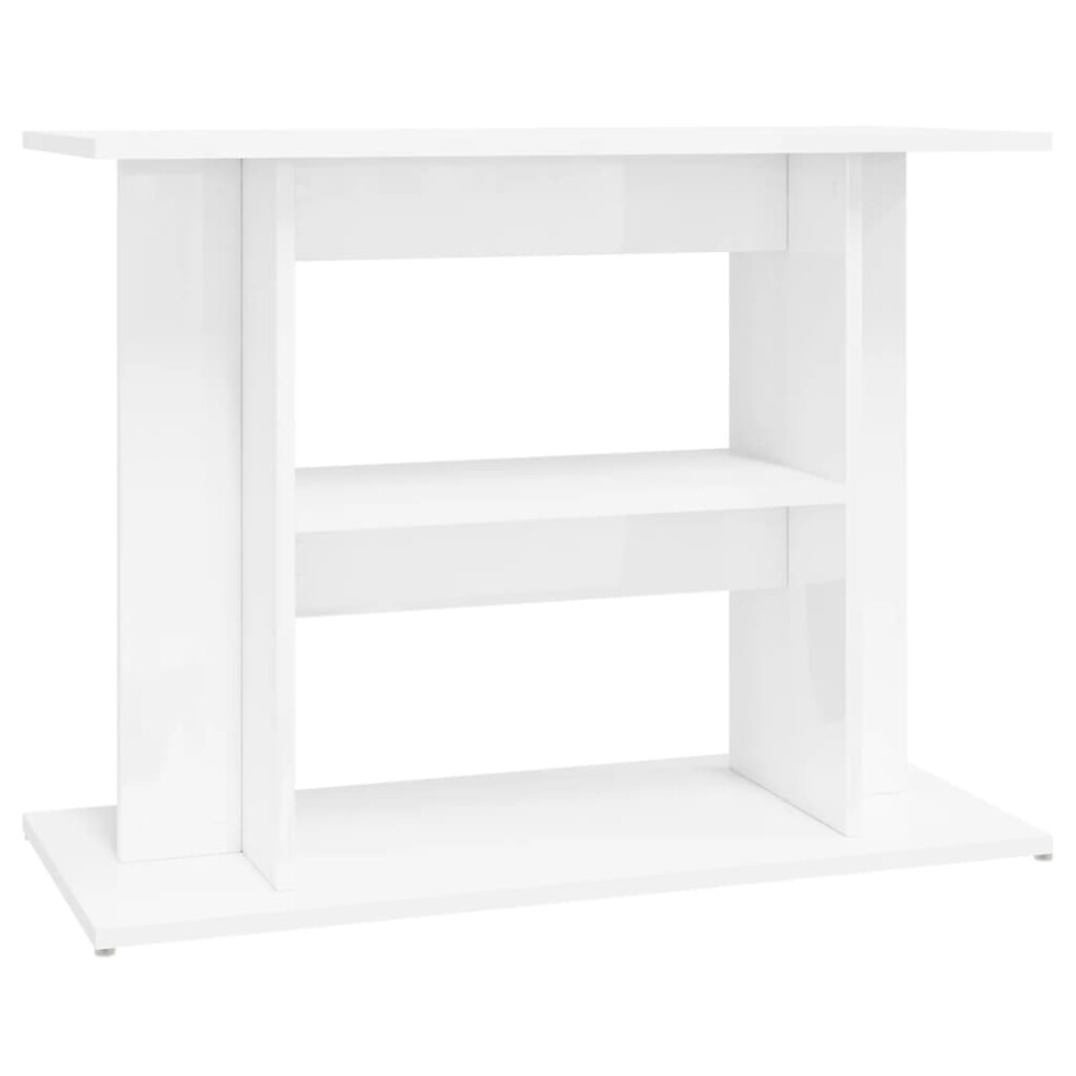 (high gloss white, 80 x 35 x 60 cm) vidaXL Aquarium Stand Fish Tank Stand Aquarium Base Sonoma Oak Engineered Wood