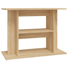 (sonoma oak, 80 x 35 x 60 cm) vidaXL Aquarium Stand Fish Tank Stand Cabinet Aquarium Base Engineered Wood