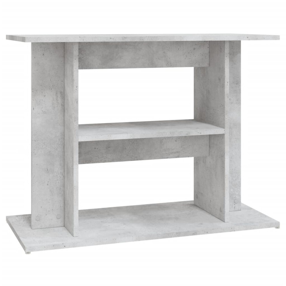 (concrete grey, 80 x 35 x 60 cm) vidaXL Aquarium Stand Fish Tank Stand Aquarium Base Sonoma Oak Engineered Wood