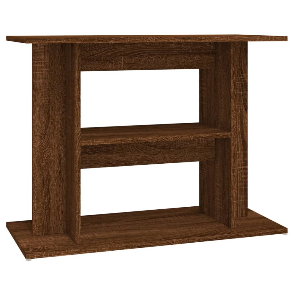 (brown oak, 80 x 35 x 60 cm) vidaXL Aquarium Stand Fish Tank Stand Aquarium Base Sonoma Oak Engineered Wood