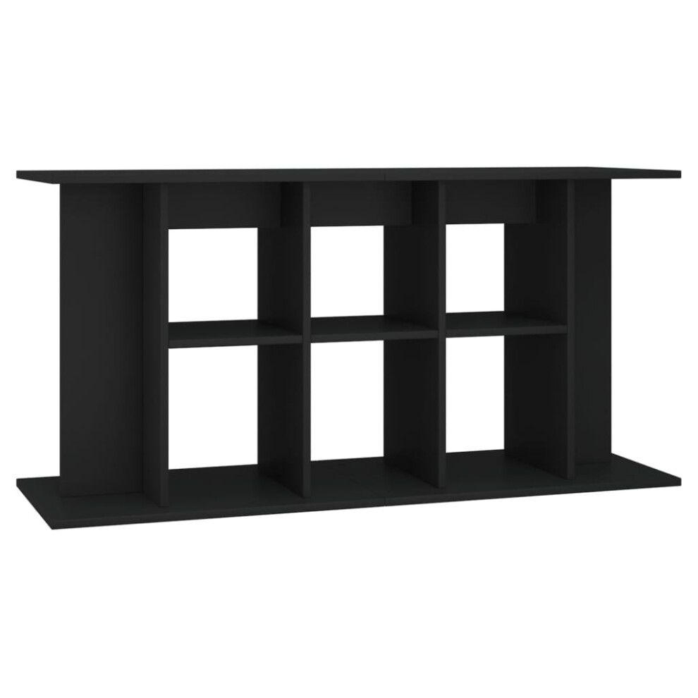 Vidaxl (Black, 120 X 40 X 60 Cm) Aquarium Stand Fish Tank Stand Cabinet Aquarium Base Engineered Wood