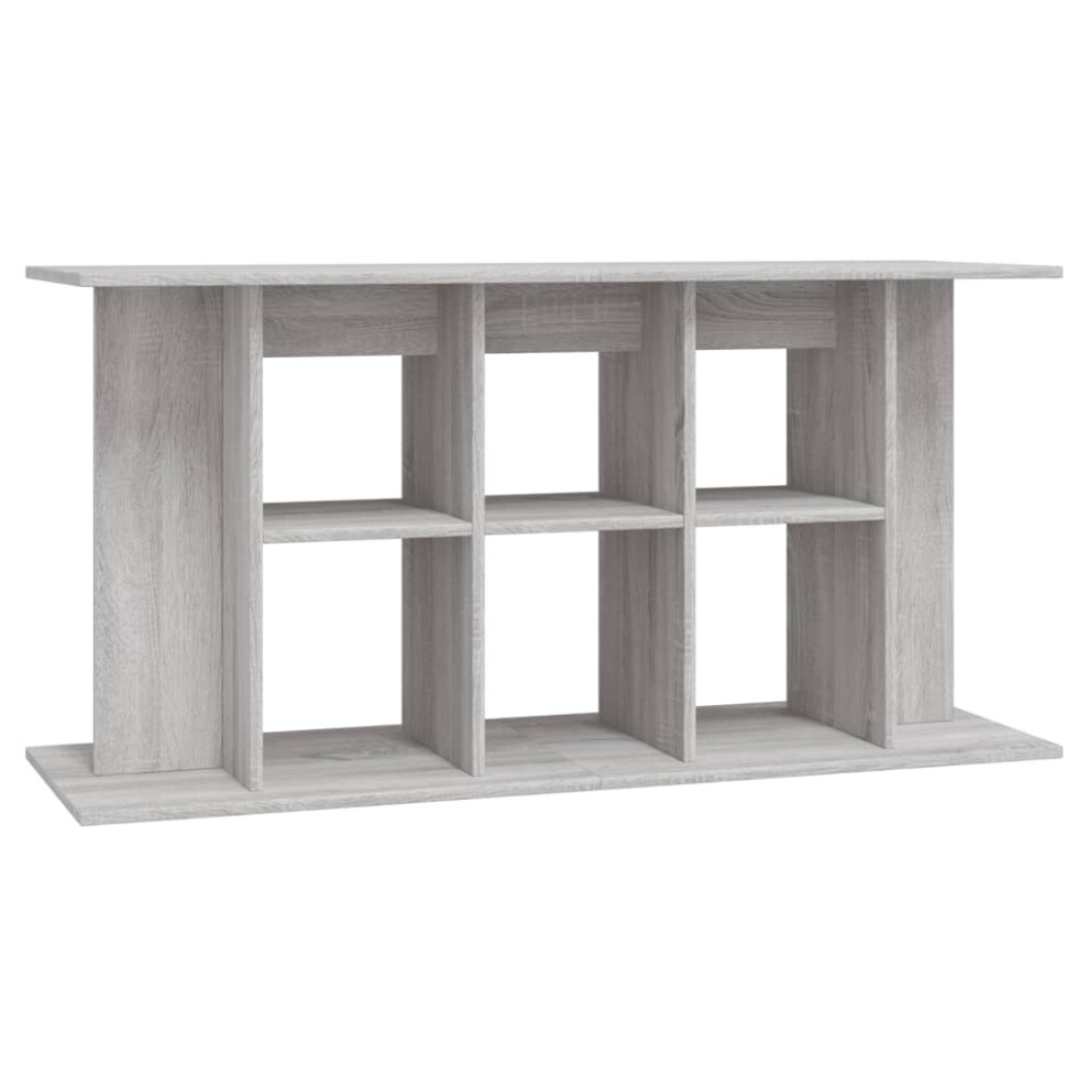 (grey sonoma, 120 x 40 x 60 cm) vidaXL Aquarium Stand Fish Tank Stand Aquarium Base Sonoma Oak Engineered Wood