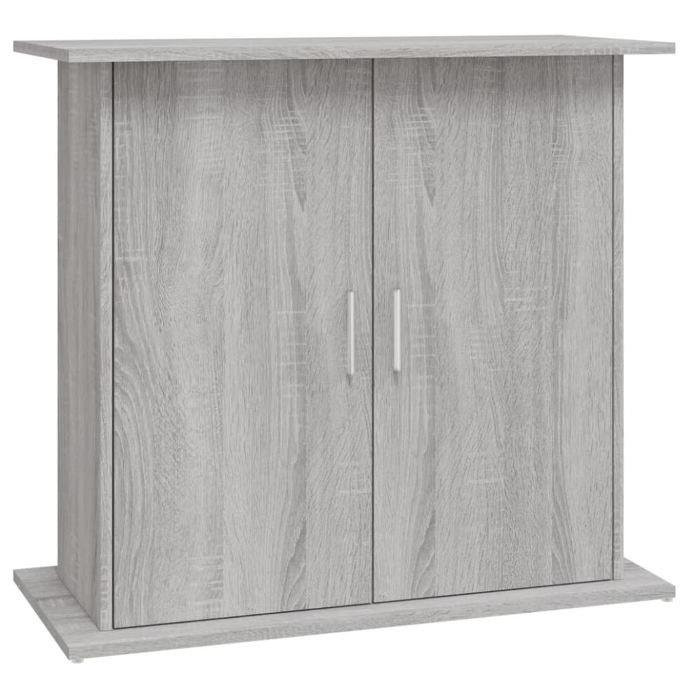 (grey sonoma, 81 x 36 x 73 cm) vidaXL Aquarium Stand Fish Tank Stand Cabinet Aquarium Base Engineered Wood