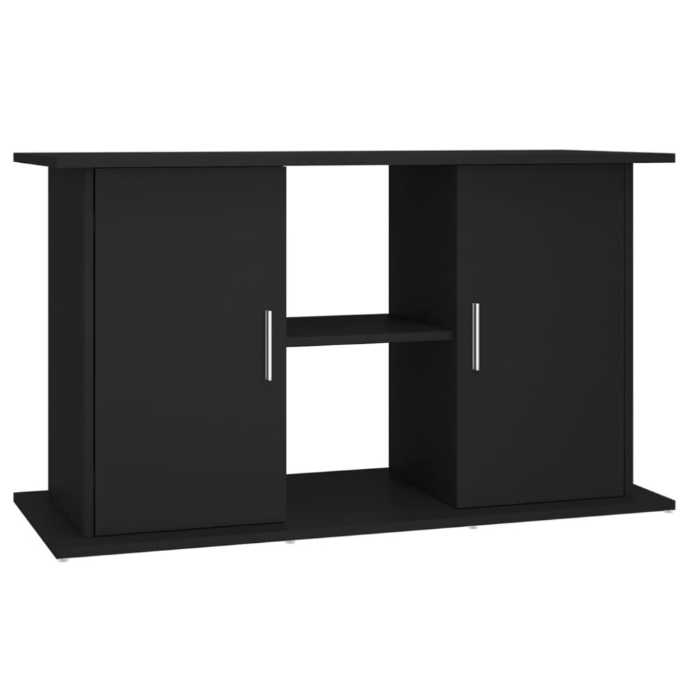 Vidaxl Black (, 101 X X 58 Cm) Aquarium Stand Fish Tank Stand Cabinet Aquarium Base Engineered Wood Size 41